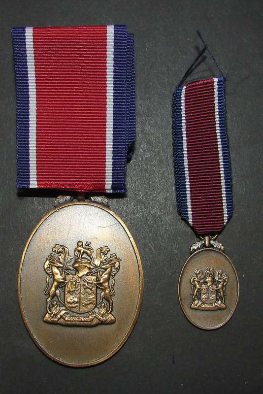 SADF - Full Size John Chard Medal with Miniature