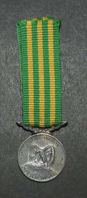 SADF - Miniature Danie Theron Medal ( Silver )