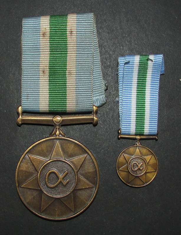 SADF - Full Size Unitas Medal with Miniature