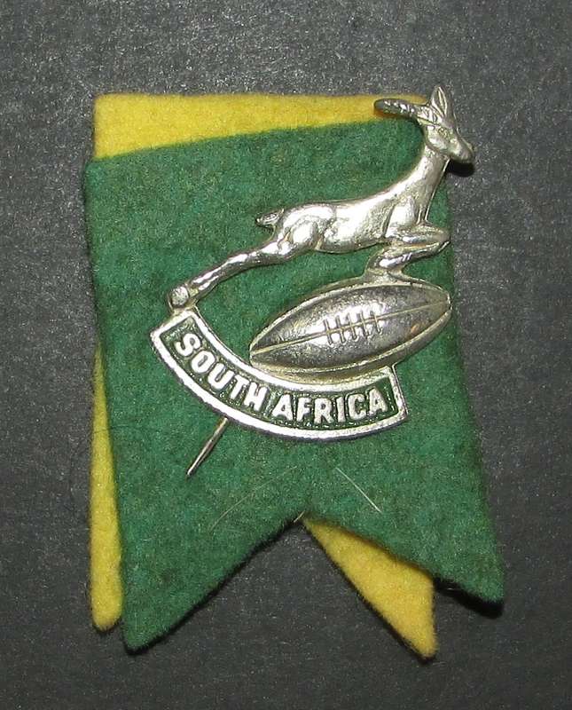 Vintage Springbok Rugby Stick Pin Badge