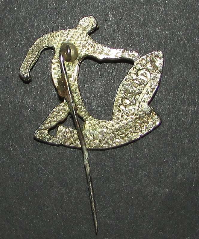 Vintage Springbok Rugby Stick Pin Badge