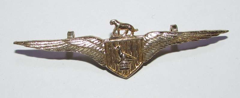 Vintage Central African Airways Wing ( Also used by Rhodesian Pilots )