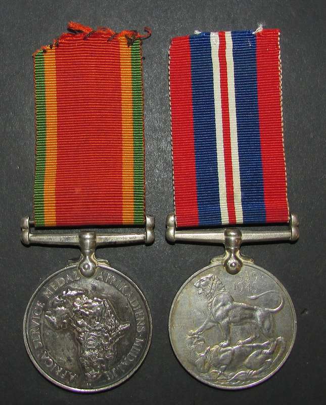 Full Size World War Two Africa Service Pair:58159 S.H Lambert