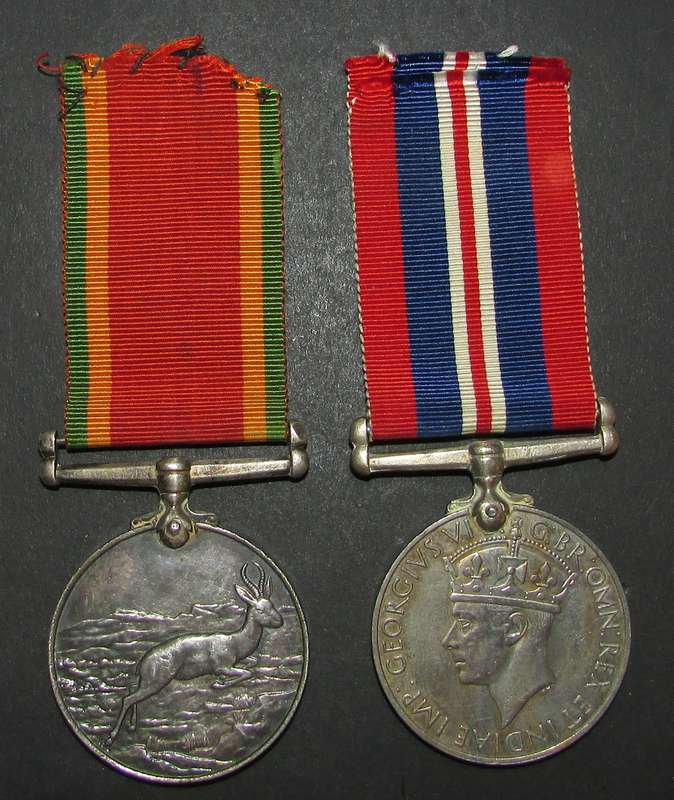 Full Size World War Two Africa Service Pair:58159 S.H Lambert