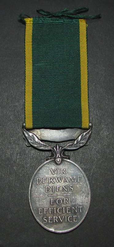 Full Size George V South Africa Efficiency Medal:WO1 G.N.A Jonas SAAF