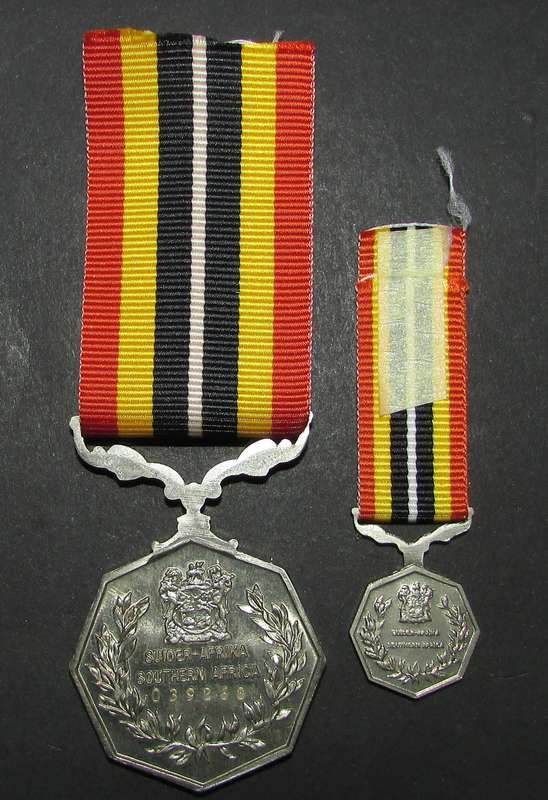SADF - Full Size plus Miniature Southern Africa Medals