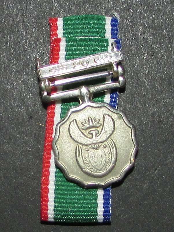 SADF - Good Service Miniature Medal ( 20 Years )