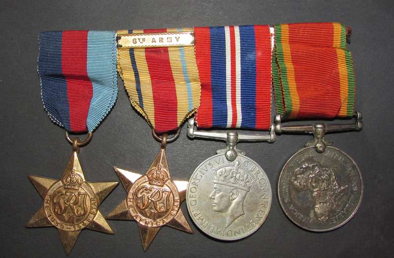 Full Size - World War Two 8th Army Group of 4: 80044 R.J.Stork