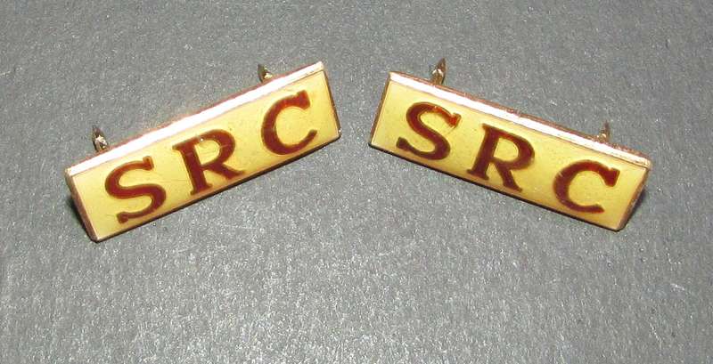 Vintage SRC ( Schools Representative Counsil ) Collar Tabs