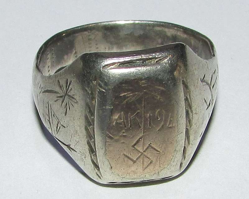 Vintage German World War Two Era Afrika Korps DAK Ring
