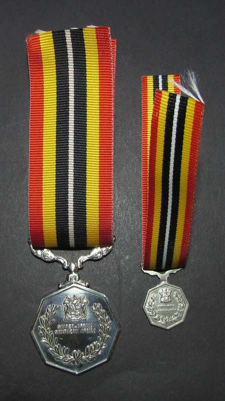 SADF - Full Size Southern Africa Medal with Miniature
