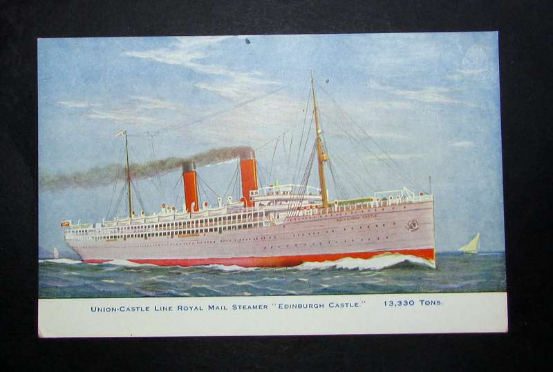 Vintage Union Castle Line Postcard