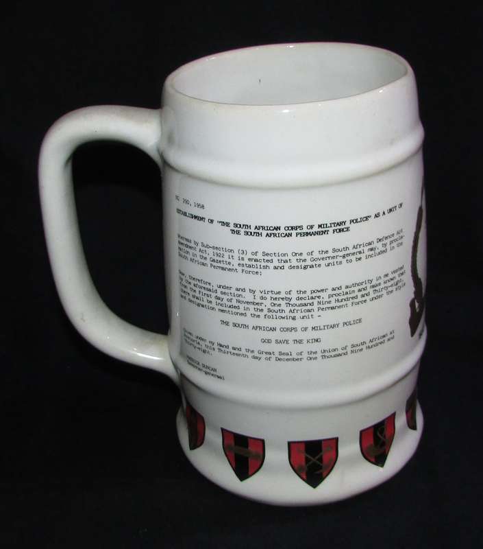 SADF - Military Police Commemorative Beer Mug