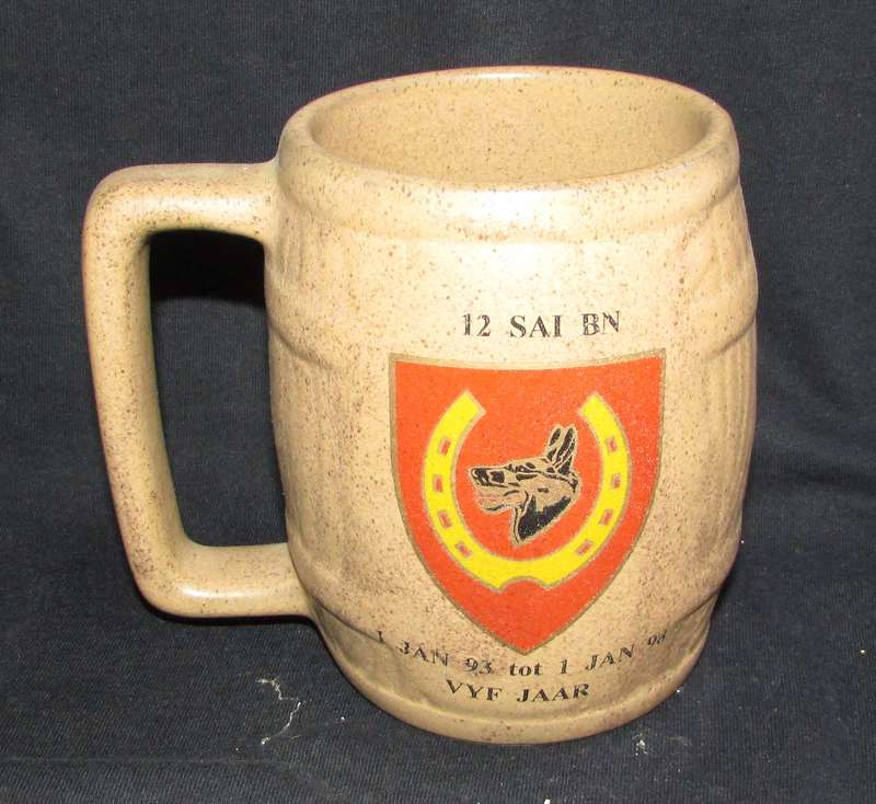 SADF - 12 SA Infantry Commemorative Beer Mug
