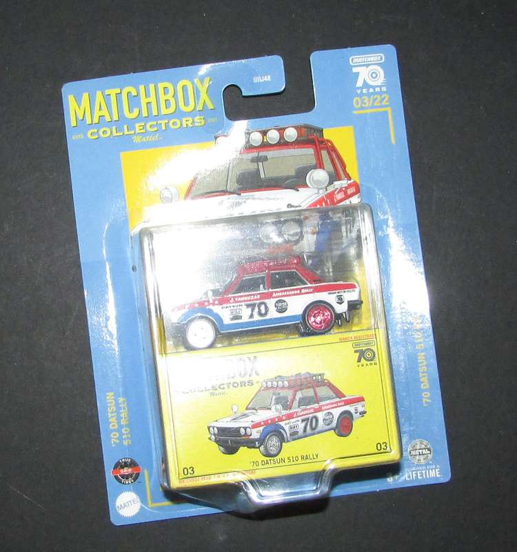 Matchbox Collectors 70 Years 70 Datsun 510 Rally 3/22
