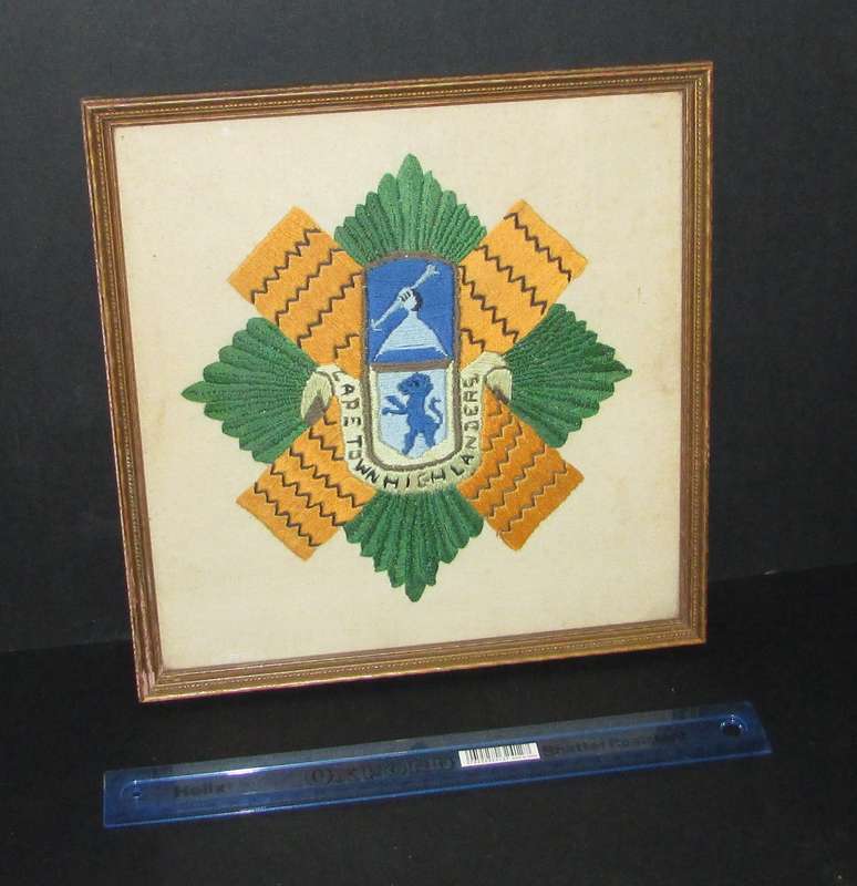 SADF - Cape Town Highlanders Embroidered Frame