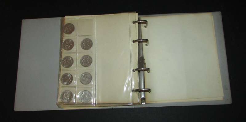 Collection of Second Decimal Coins in Folder