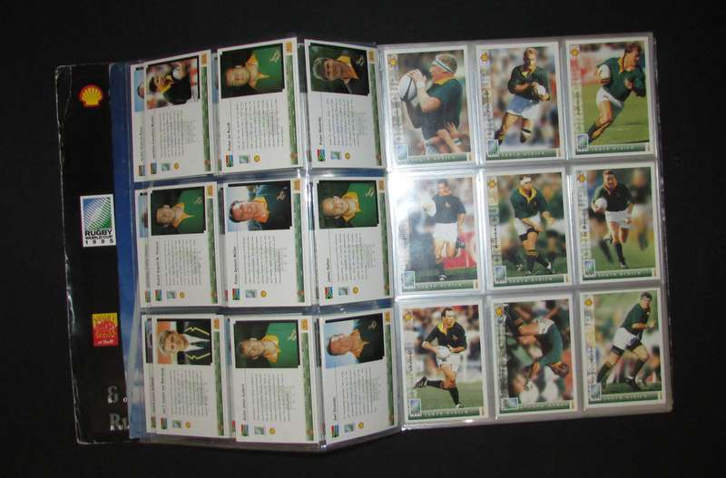 1995 Rugby World Cup Card Collection in Binder