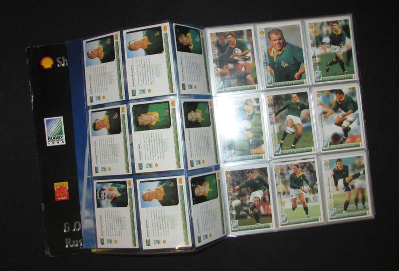 1995 Rugby World Cup Card Collection in Binder