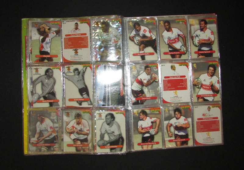 Big Ball Rugby Card Collection in Binder