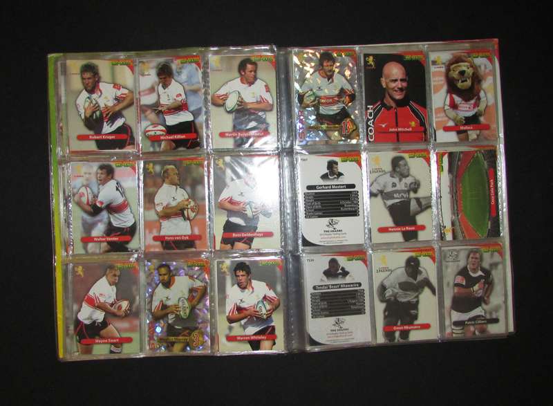 Big Ball Rugby Card Collection in Binder