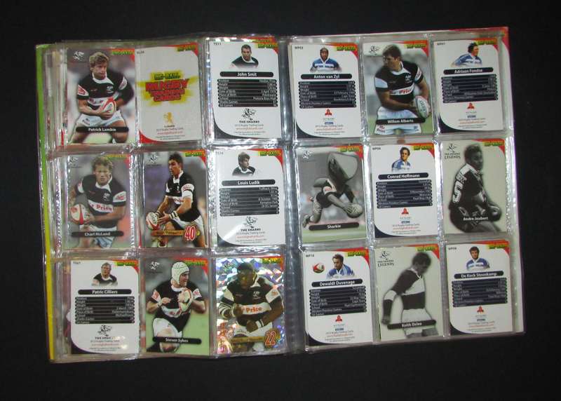 Big Ball Rugby Card Collection in Binder