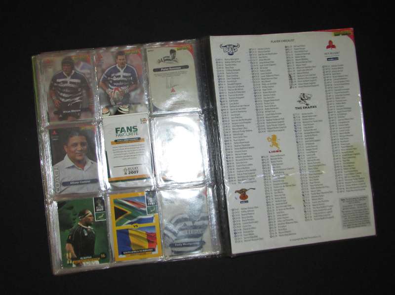 Big Ball Rugby Card Collection in Binder