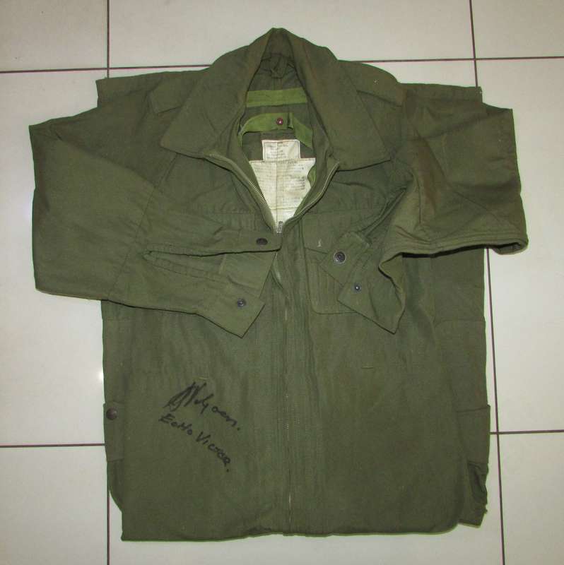 SADF - Tank Crew Coverall ( Top Condition ) Owned and Signed by Brig Eddie Viljoen
