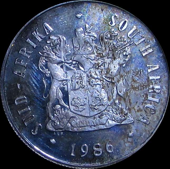 1986 Republic of South Africa Silver Proof One Rand