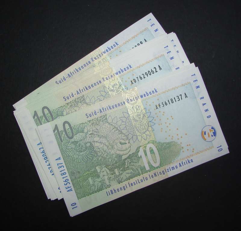 Republic of South Africa Gill Marcus R10.00 Notes in UNC - 17 Available
