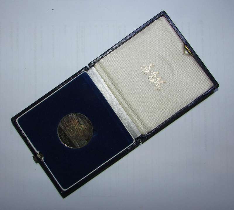 Repulic of South Africa 1985 Parliament Silver One Rand in Case