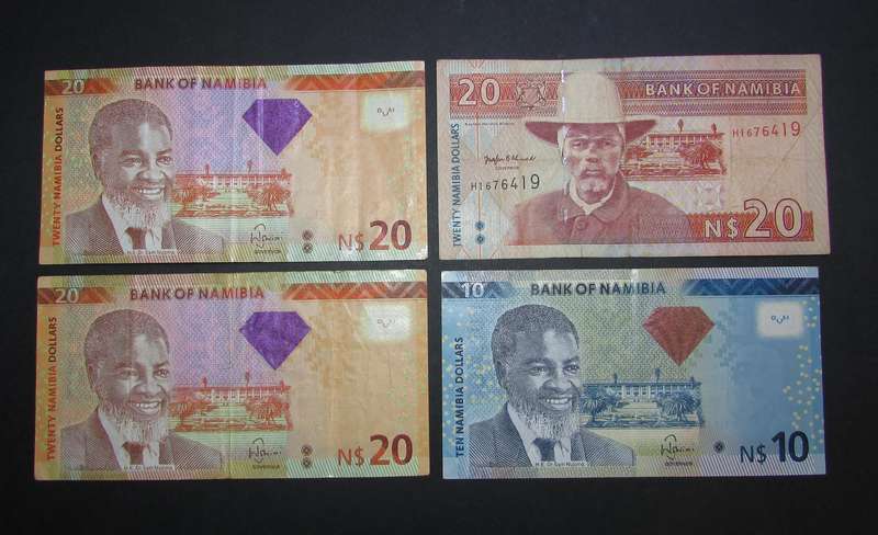 Collection of Namibian Dollar Banknotes - 70 Dollar in Total