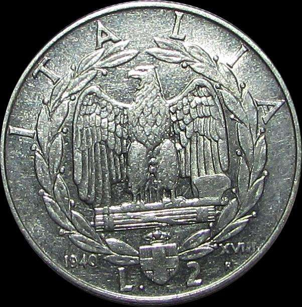 Italy - 1940 2 Lire Coin