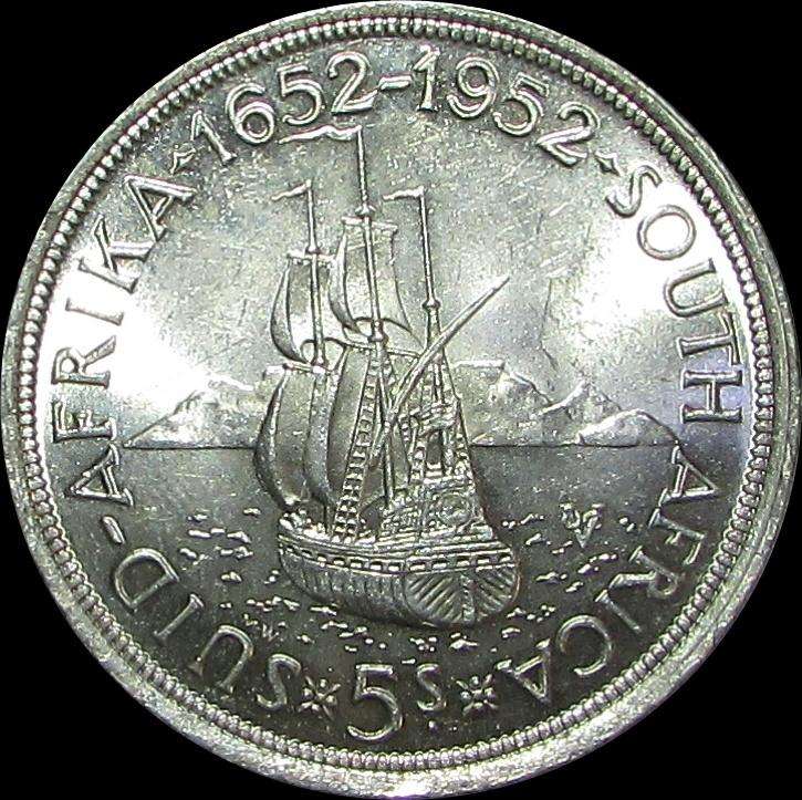 Union of South Africa 1952 Silver Crown