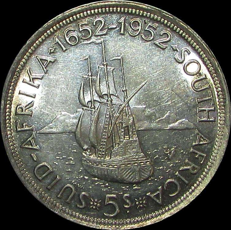 Union of South Africa 1952 Silver Crown