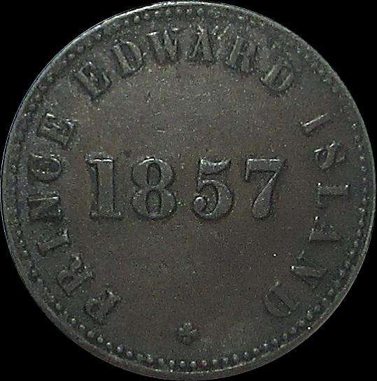 1857 Prince Edward Island Self Government And Free Trade Half Penny Token