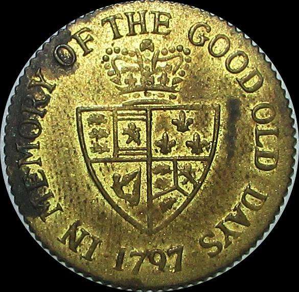 United Kingdom - Token George III 1797 - In Memory Of The Good Old Days - Brass