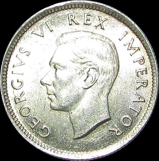 Union of South Africa 1942 Silver Shilling