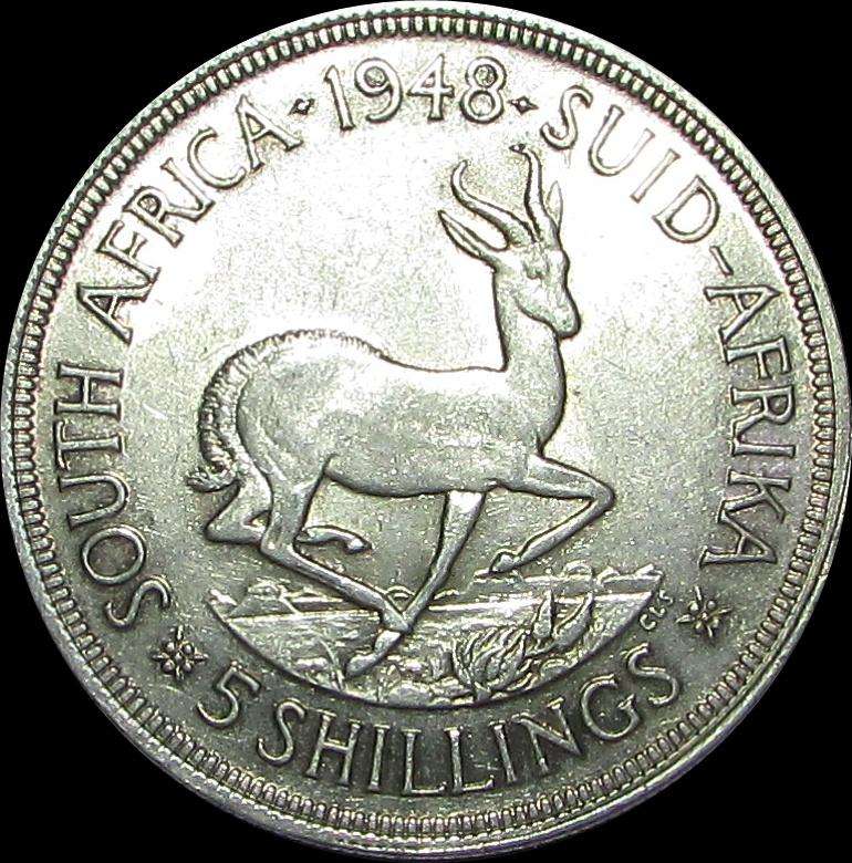 Union of South Africa 1948 Silver Crown