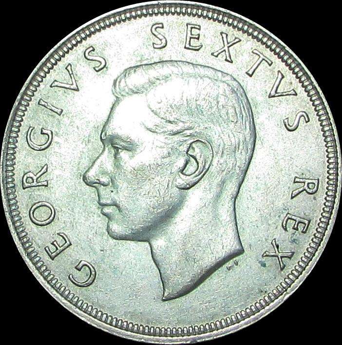 Union of South Africa 1951 Silver Crown