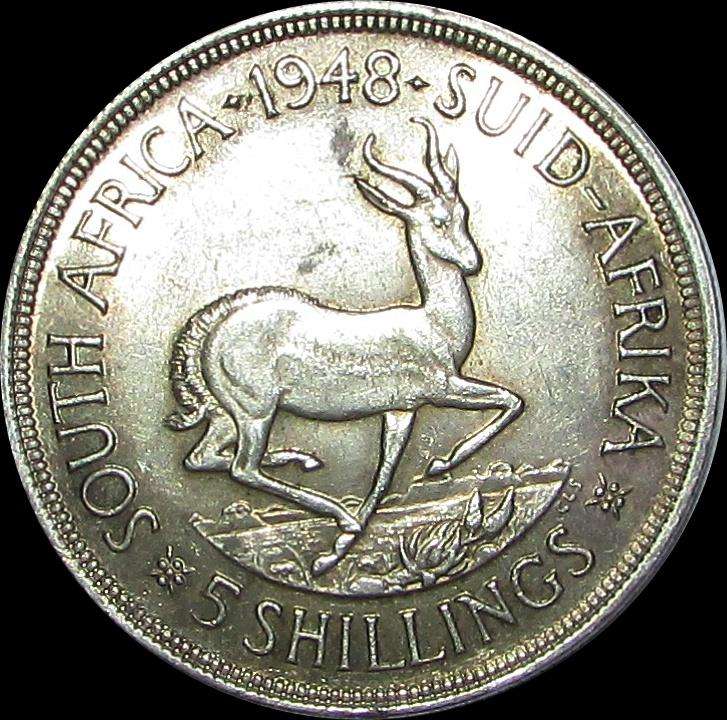 Union of South Africa 1948 Silver Crown