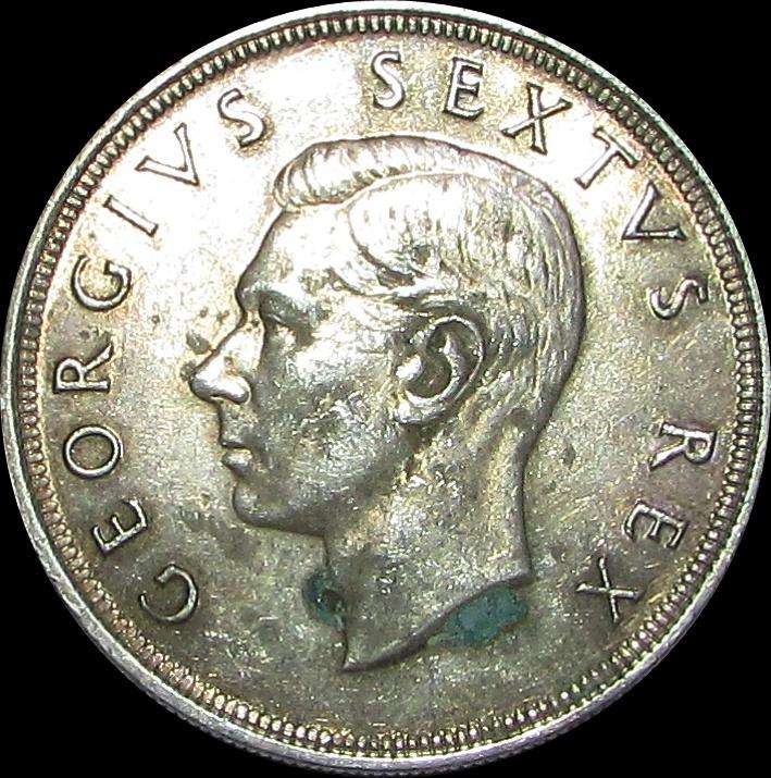 Union of South Africa 1948 Silver Crown