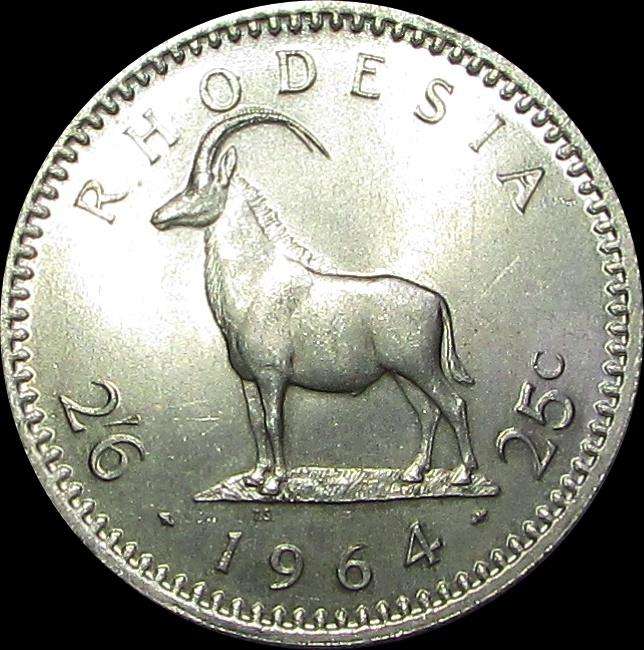 Rhodesia - 1964 Half Crown