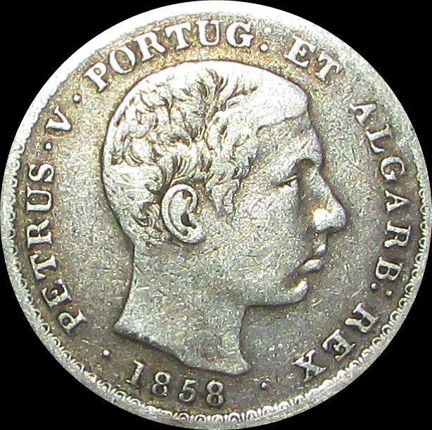 Portugal - 1858 Silver 500 Reis