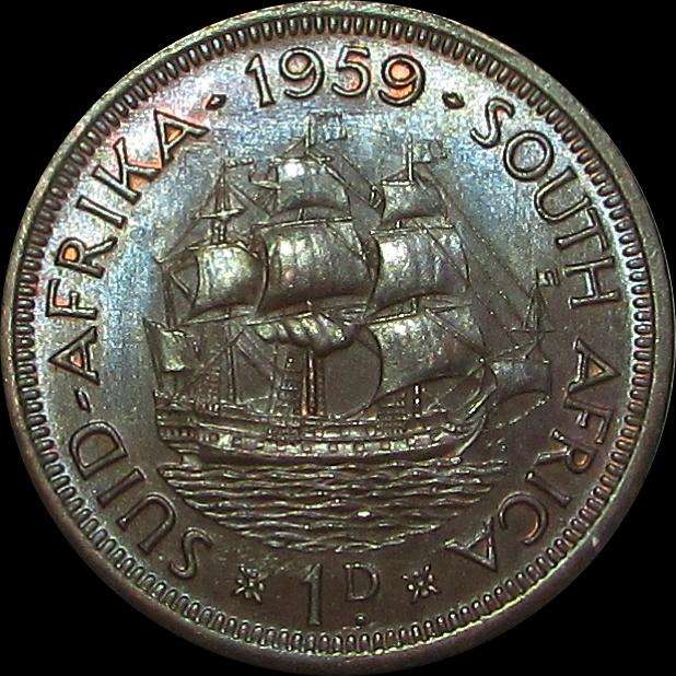 Union of South Africa 1959 Penny