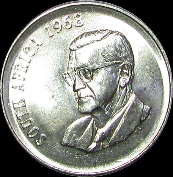 Republic of South Africa - 1968 English 50 Cent Piece