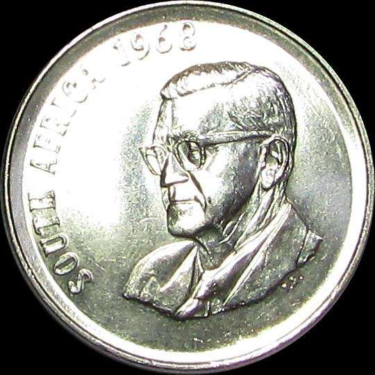 Republic of South Africa - 1968 English 50 Cent Piece