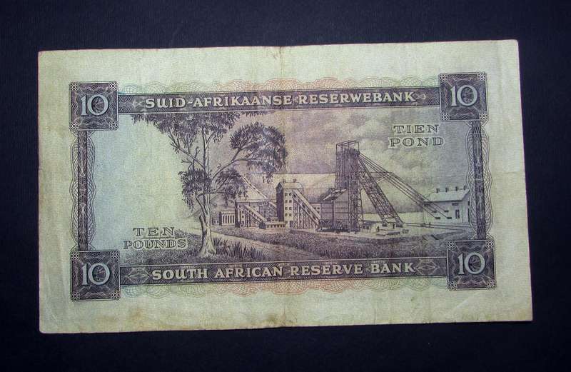 Union of South Africa :MH De Kock 10 Pound Banknote