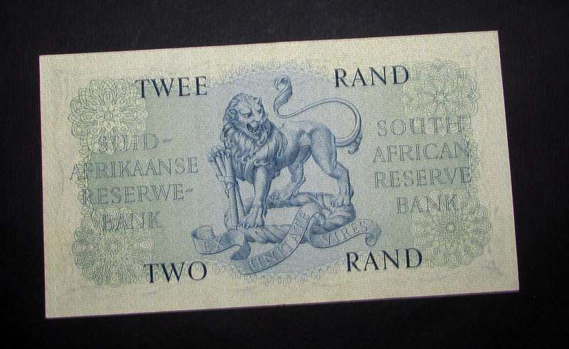 Republic of South Africa :Rissik Two Rand Banknote