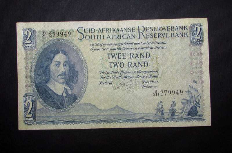 Republic of South Africa :Rissik Two Rand Banknote